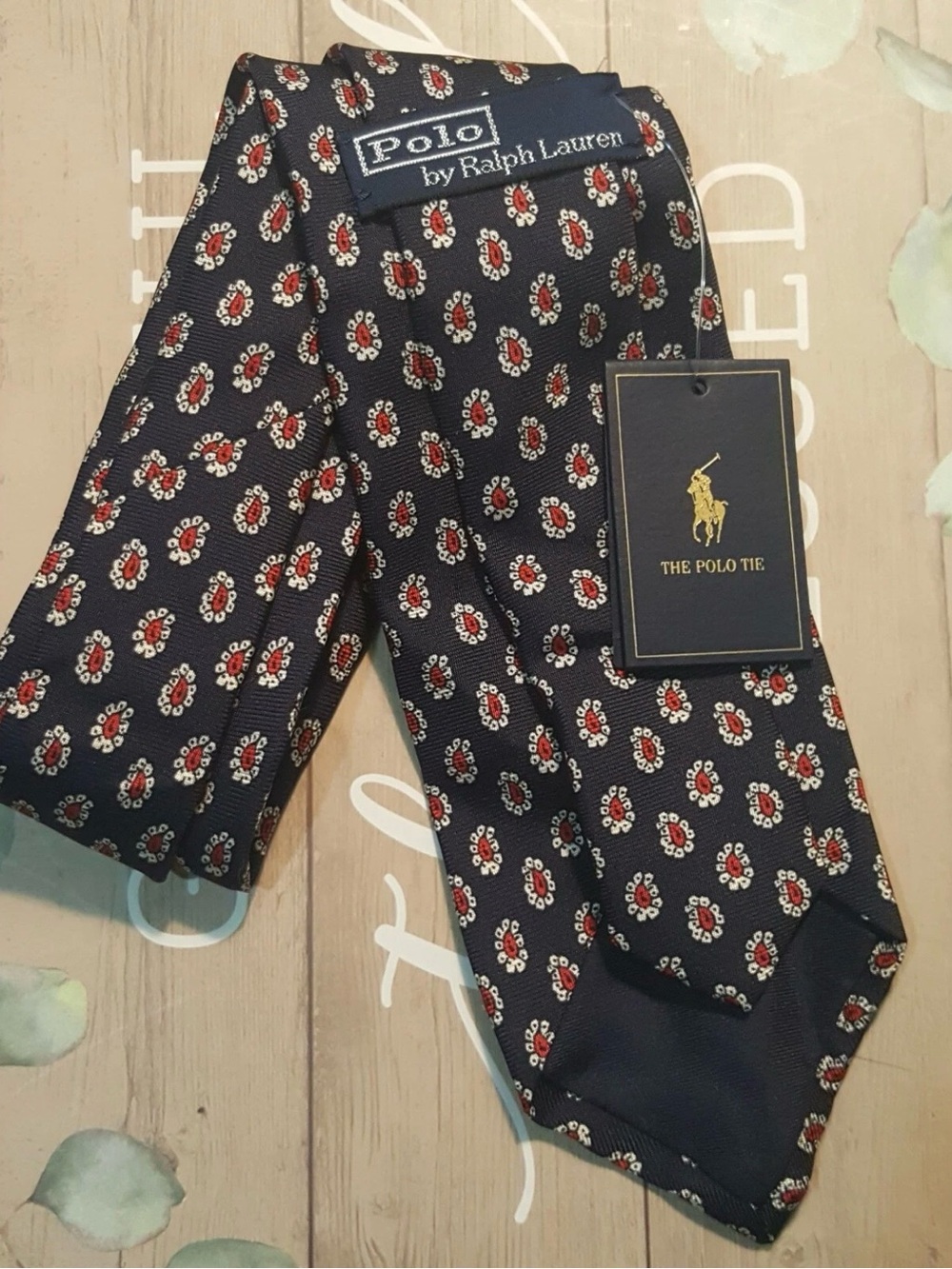 POLO RALPH LAUREN MEN'S NEAT SILK TIE. - Picture 4 of 5